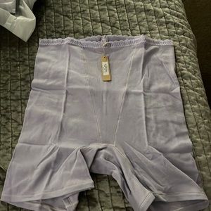 SKIMS NWT lace pointelle boxer lavender size XL